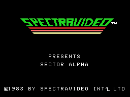 Sector Alpha box art for Colecovision
